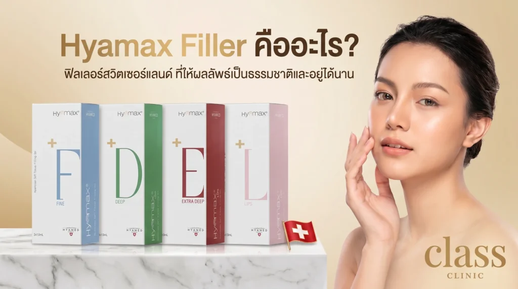 Hyamax Filler คืออะไร? ฟิลเลอร์สวิตเซอร์แลนด์ที่ให้ผลลัพธ์เป็นธรรมชาติและอยู่ได้นาน