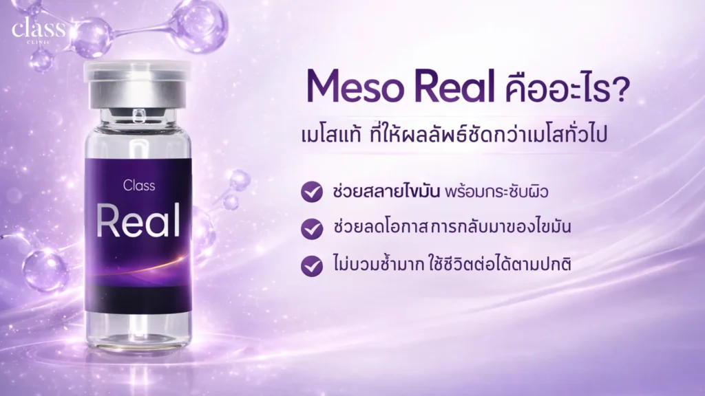 Meso real คืออะไร? เมโสแท้ที่ให้ผลลัพธ์ชัดกว่าเมโสทั่วไป
